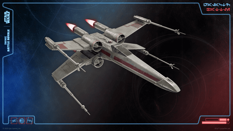Fortnite: где найти X-Wing
